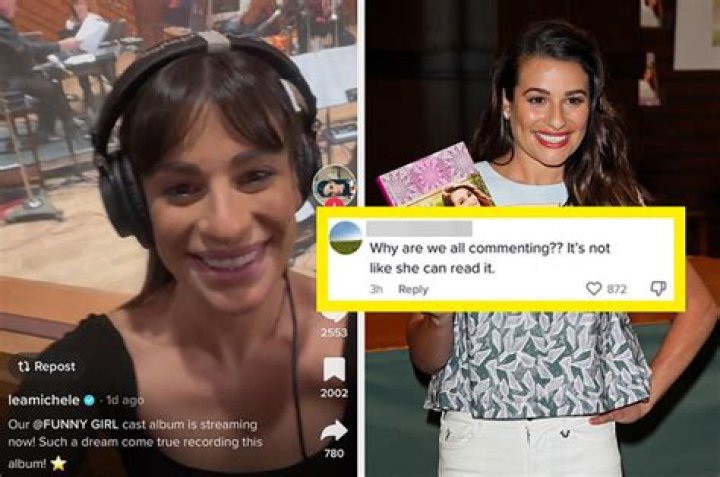 
Here’s Why the Internet Thinks Lea Michele Can’t Read 